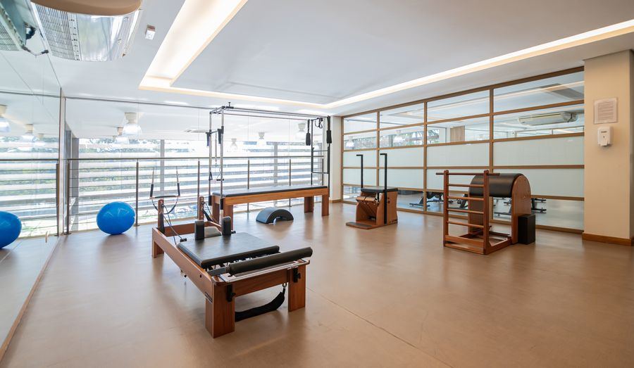 Estúdio de pilates do clube Les Alpes